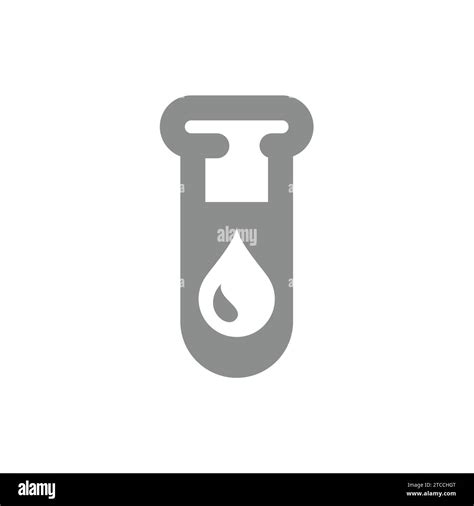 blood drop test tube icon|Blood drop and test tube icon .